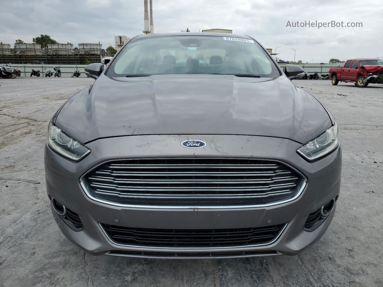 2013 Ford Fusion Titanium Silver vin: 3FA6P0K91DR271419