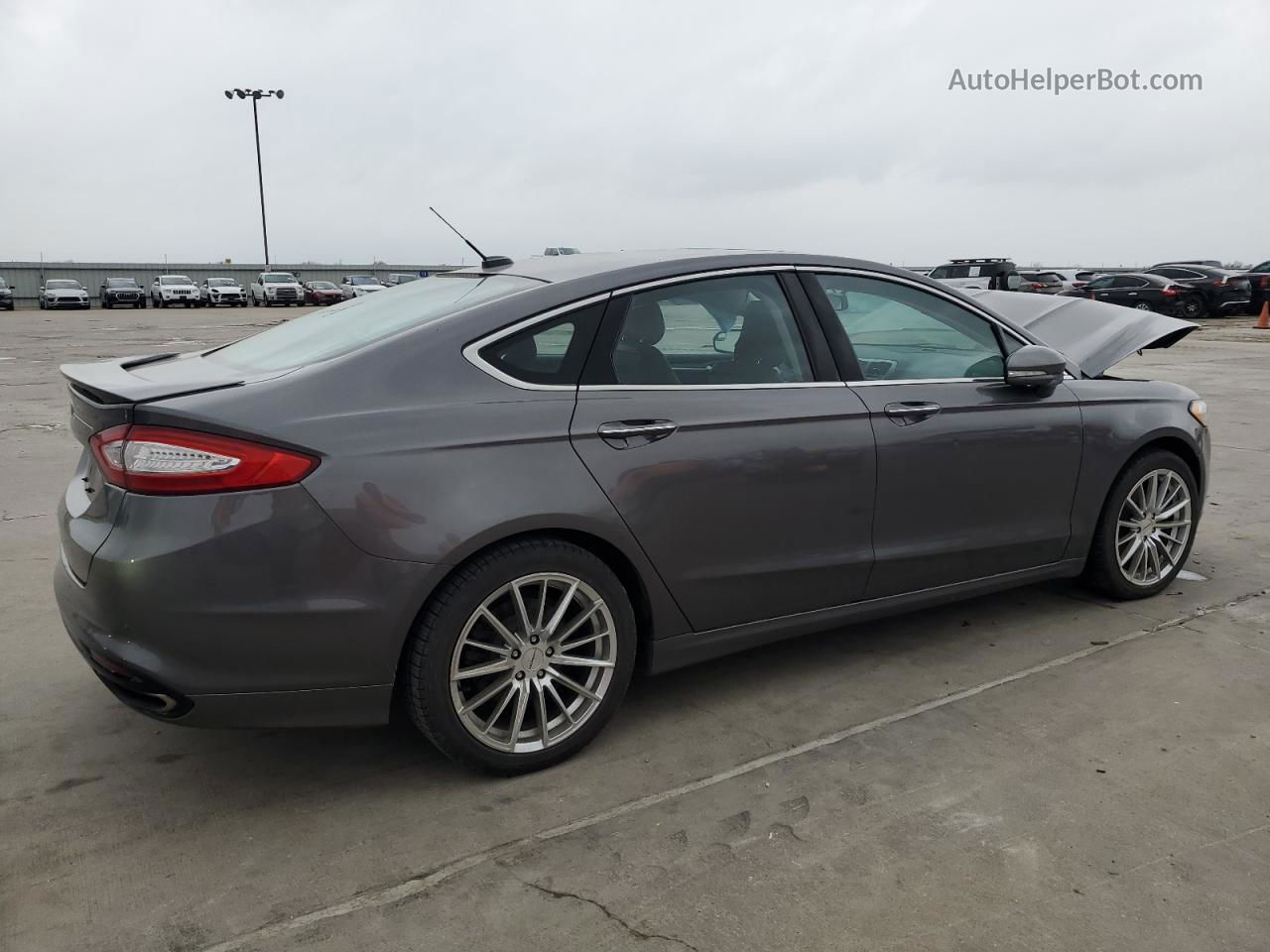 2013 Ford Fusion Titanium Gray vin: 3FA6P0K91DR279763