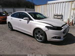 2014 Ford Fusion Titanium White vin: 3FA6P0K91ER127287