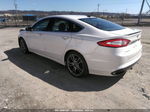 2014 Ford Fusion Titanium White vin: 3FA6P0K91ER127287