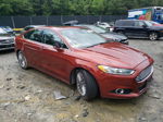 2014 Ford Fusion Titanium Красный vin: 3FA6P0K91ER155395