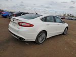 2014 Ford Fusion Titanium White vin: 3FA6P0K91ER165165