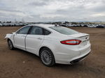 2014 Ford Fusion Titanium White vin: 3FA6P0K91ER165165