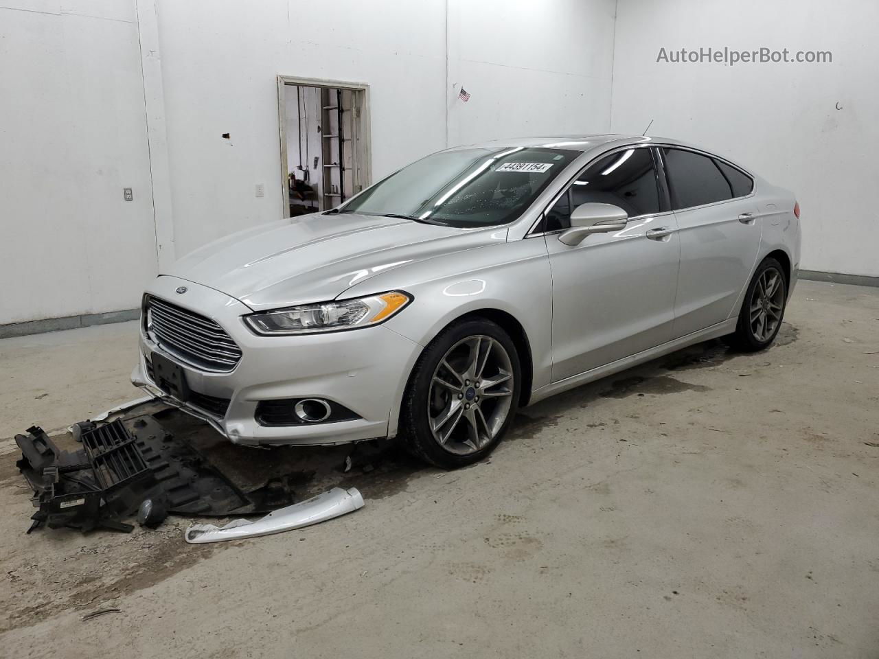 2015 Ford Fusion Titanium Silver vin: 3FA6P0K91FR256406