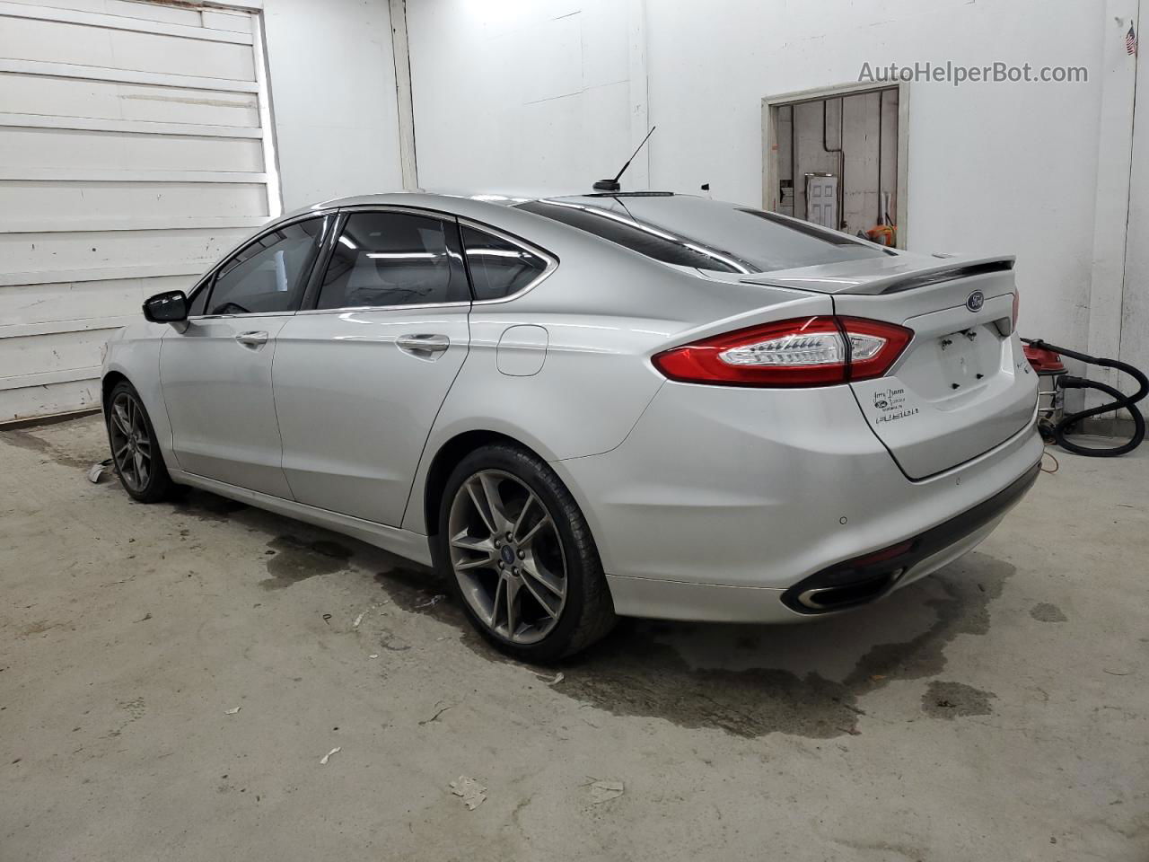 2015 Ford Fusion Titanium Silver vin: 3FA6P0K91FR256406