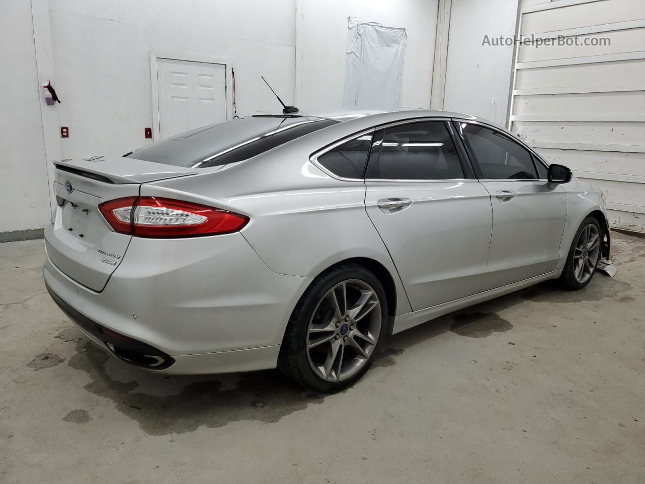 2015 Ford Fusion Titanium Silver vin: 3FA6P0K91FR256406