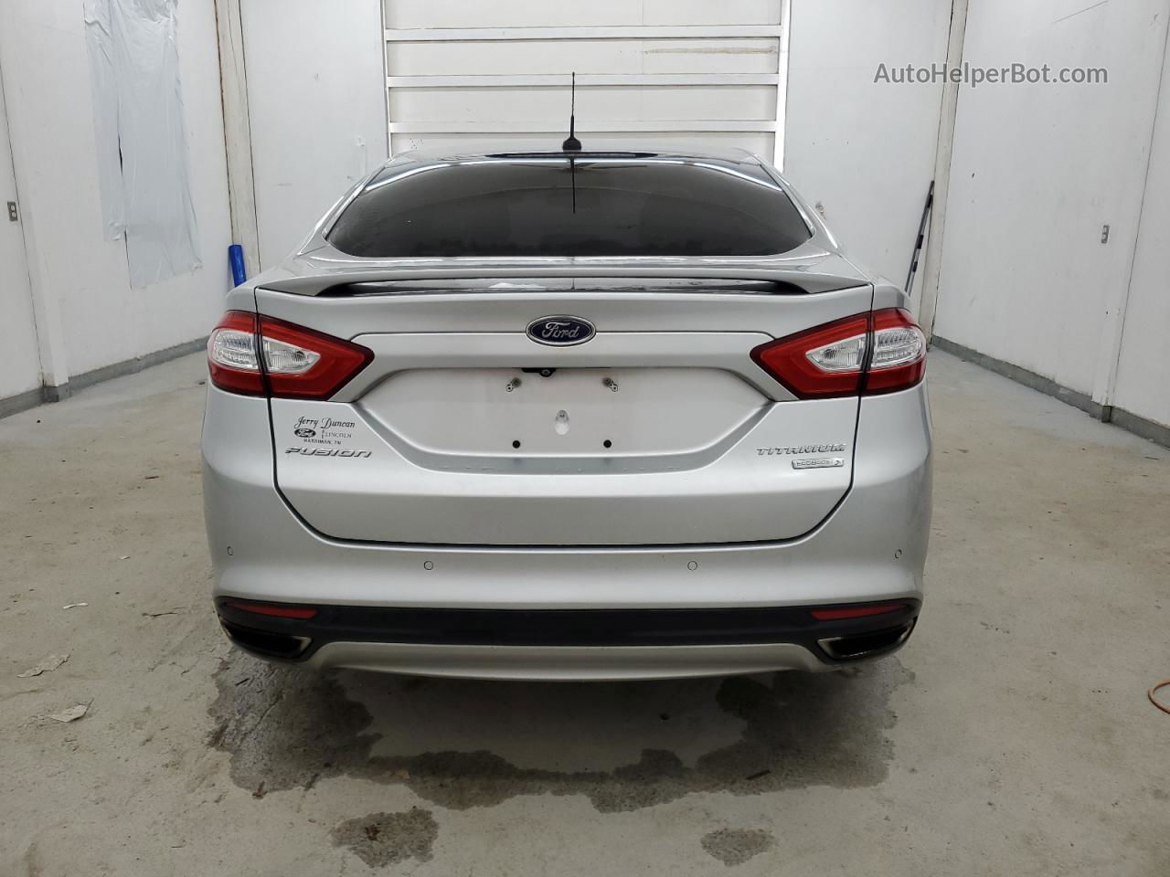 2015 Ford Fusion Titanium Silver vin: 3FA6P0K91FR256406