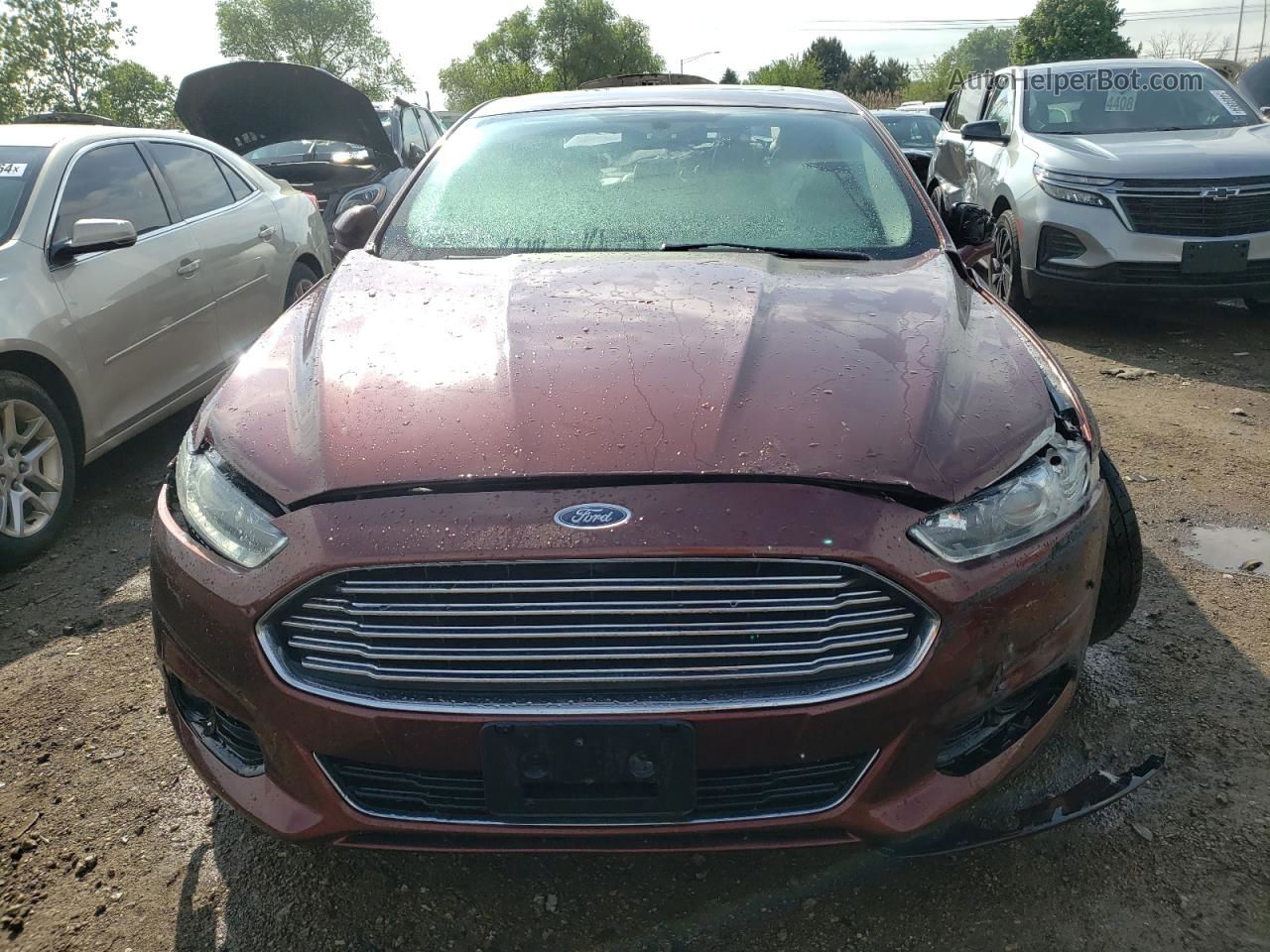 2016 Ford Fusion Titanium Burgundy vin: 3FA6P0K91GR178324