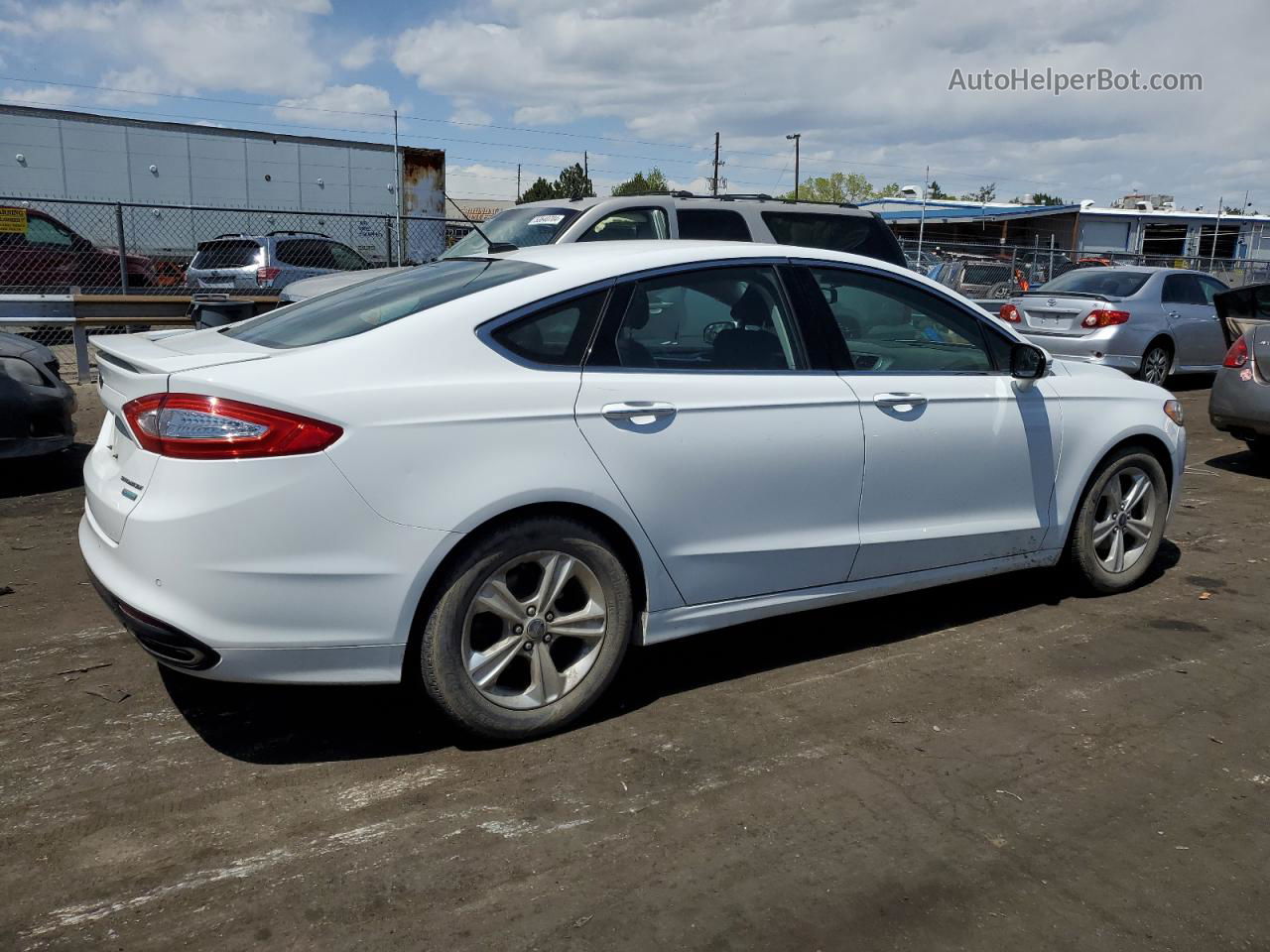 2016 Ford Fusion Titanium White vin: 3FA6P0K91GR188240