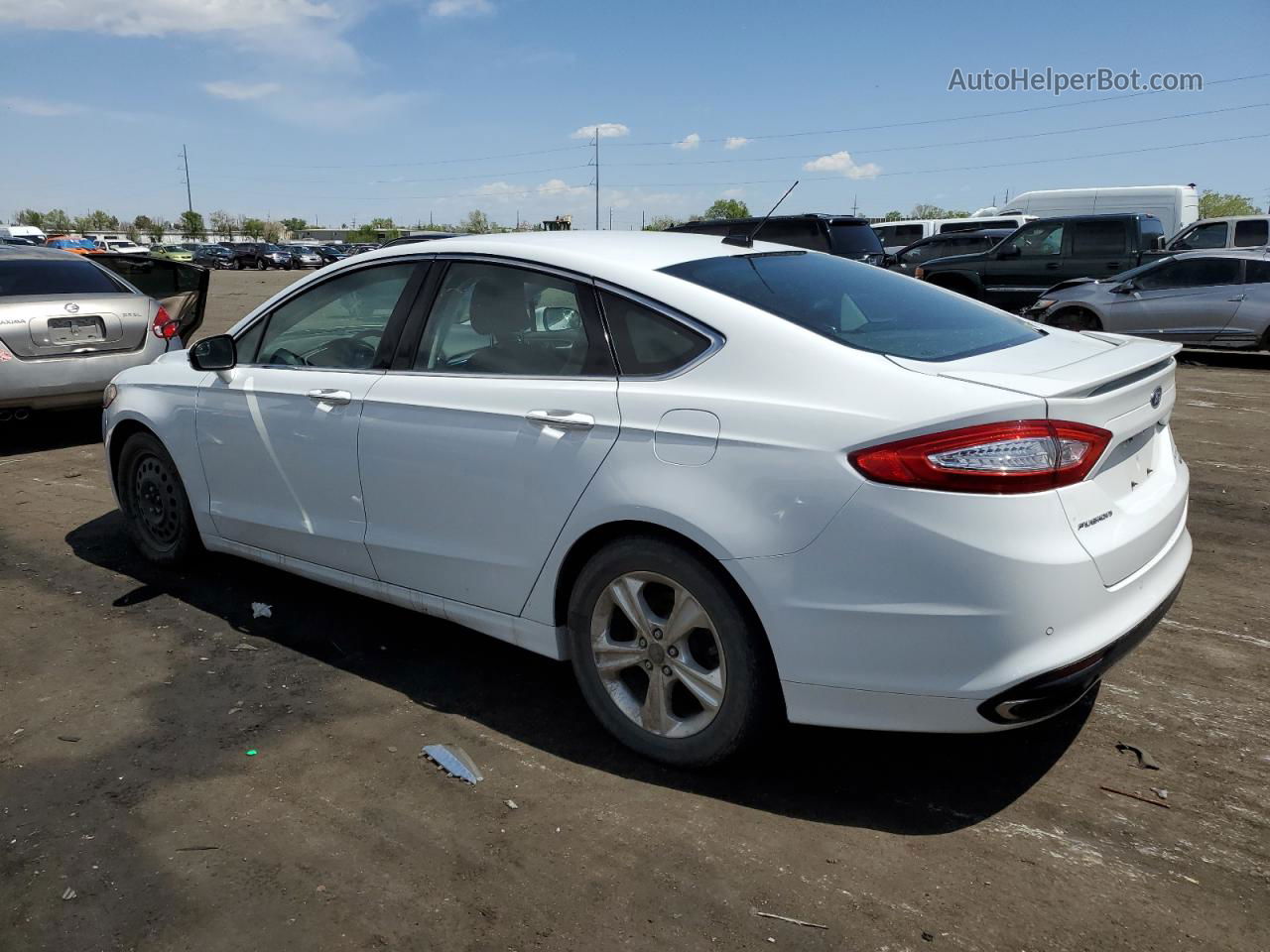 2016 Ford Fusion Titanium White vin: 3FA6P0K91GR188240