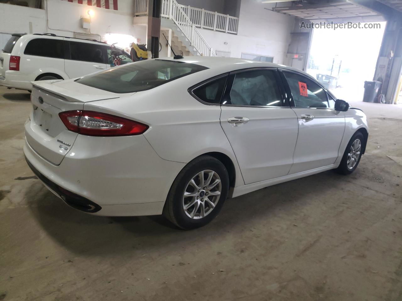 2016 Ford Fusion Titanium White vin: 3FA6P0K91GR249392