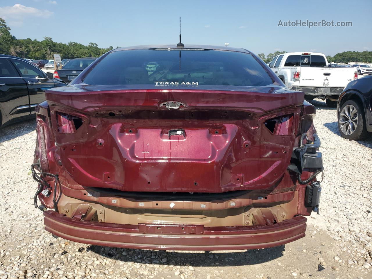 2017 Ford Fusion Titanium Maroon vin: 3FA6P0K91HR104838