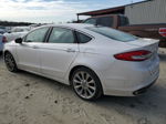 2017 Ford Fusion Titanium White vin: 3FA6P0K91HR169835