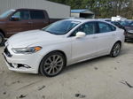 2017 Ford Fusion Titanium White vin: 3FA6P0K91HR169835