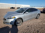 2017 Ford Fusion Titanium Silver vin: 3FA6P0K91HR258093