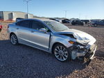 2017 Ford Fusion Titanium Silver vin: 3FA6P0K91HR258093