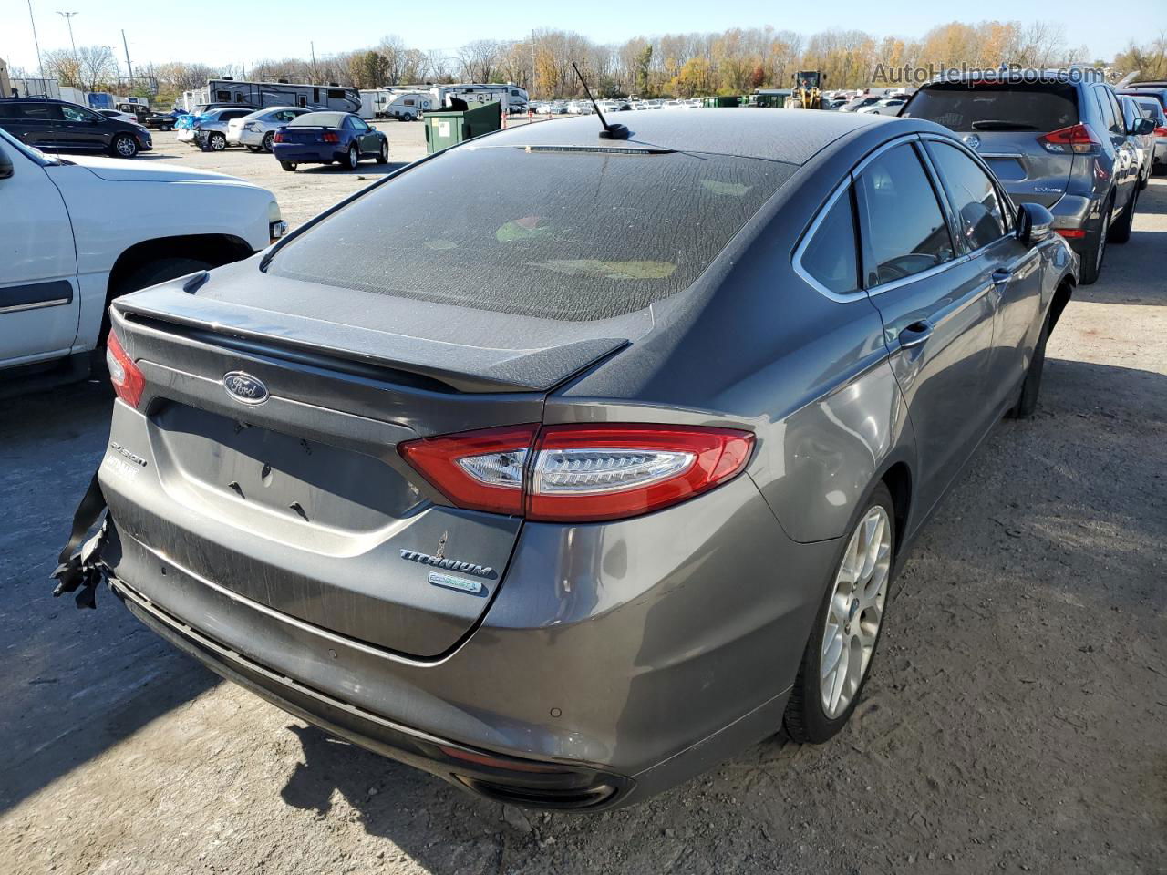 2014 Ford Fusion Titanium Серебряный vin: 3FA6P0K92ER193668