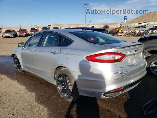 2014 Ford Fusion Titanium Silver vin: 3FA6P0K92ER201087