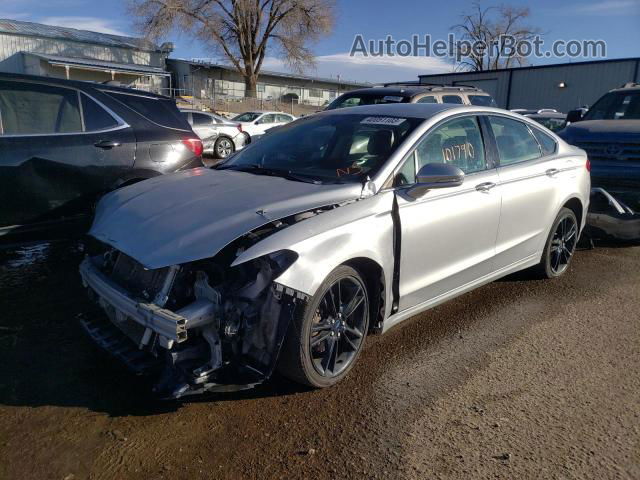 2014 Ford Fusion Titanium Silver vin: 3FA6P0K92ER201087