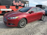 2016 Ford Fusion Titanium Красный vin: 3FA6P0K92GR219589