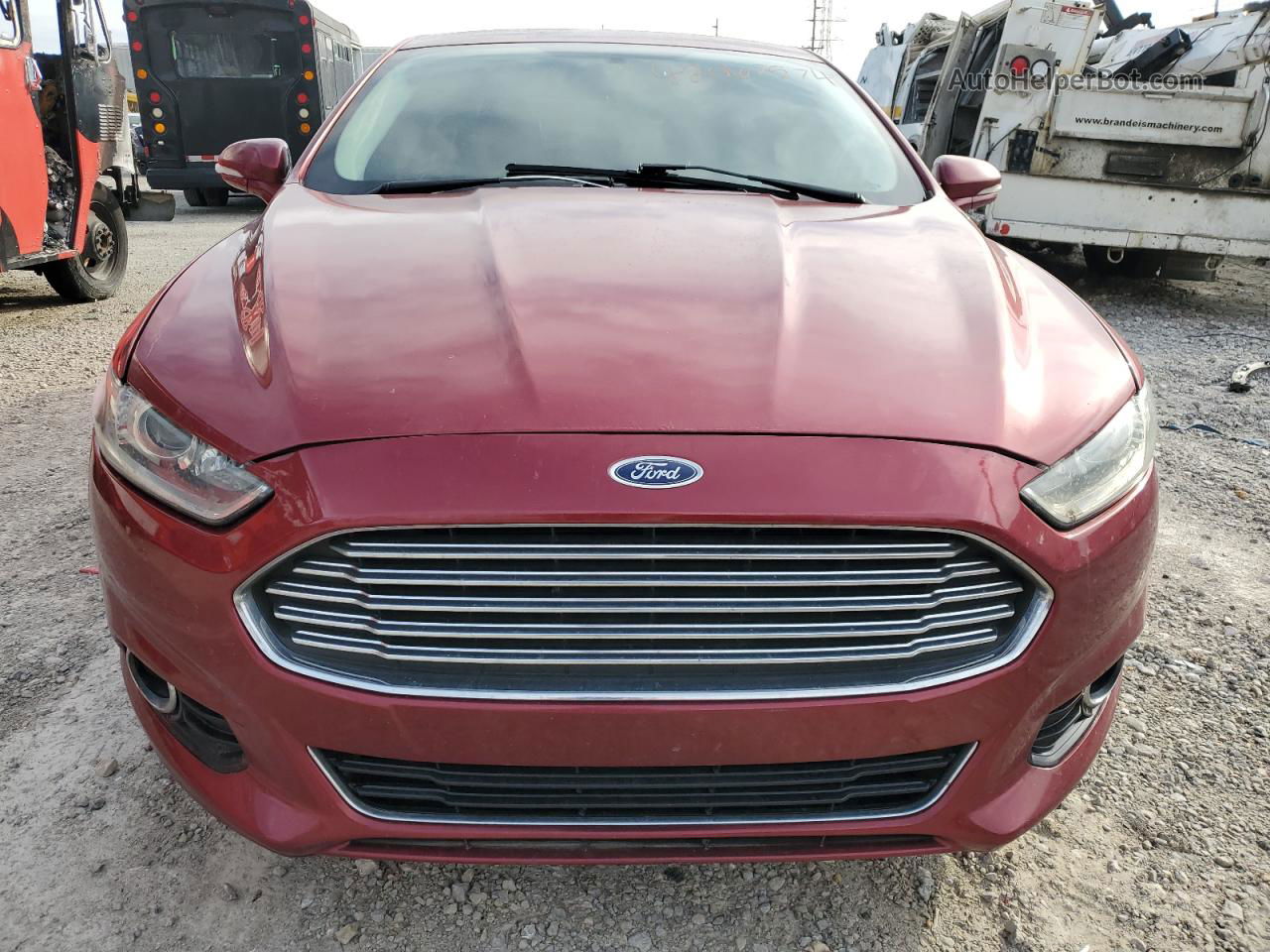 2016 Ford Fusion Titanium Red vin: 3FA6P0K92GR219589