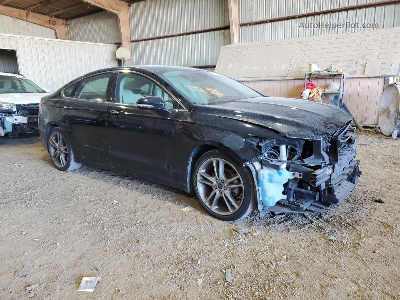 2016 Ford Fusion Titanium Черный vin: 3FA6P0K92GR245898