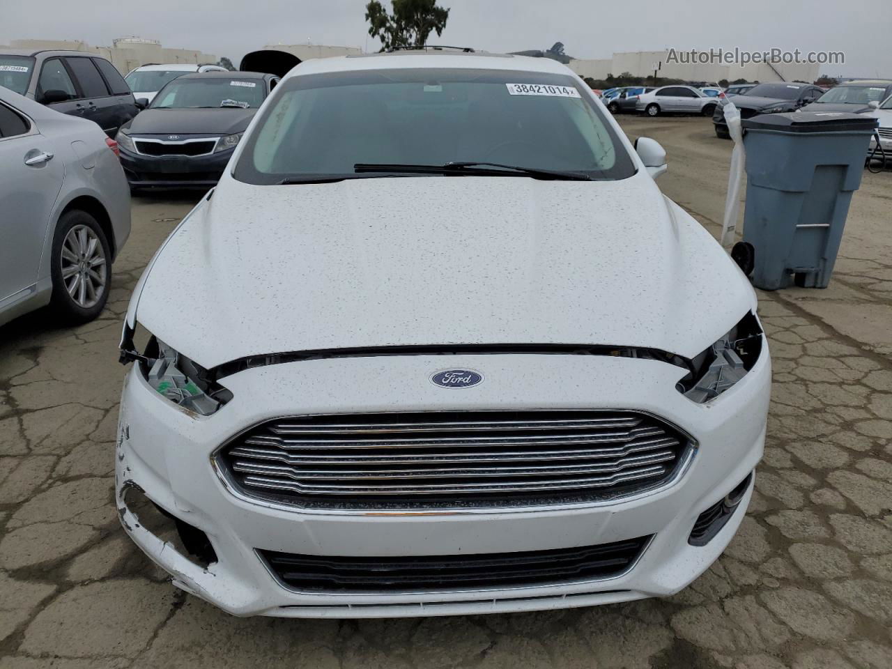 2016 Ford Fusion Titanium White vin: 3FA6P0K92GR264516