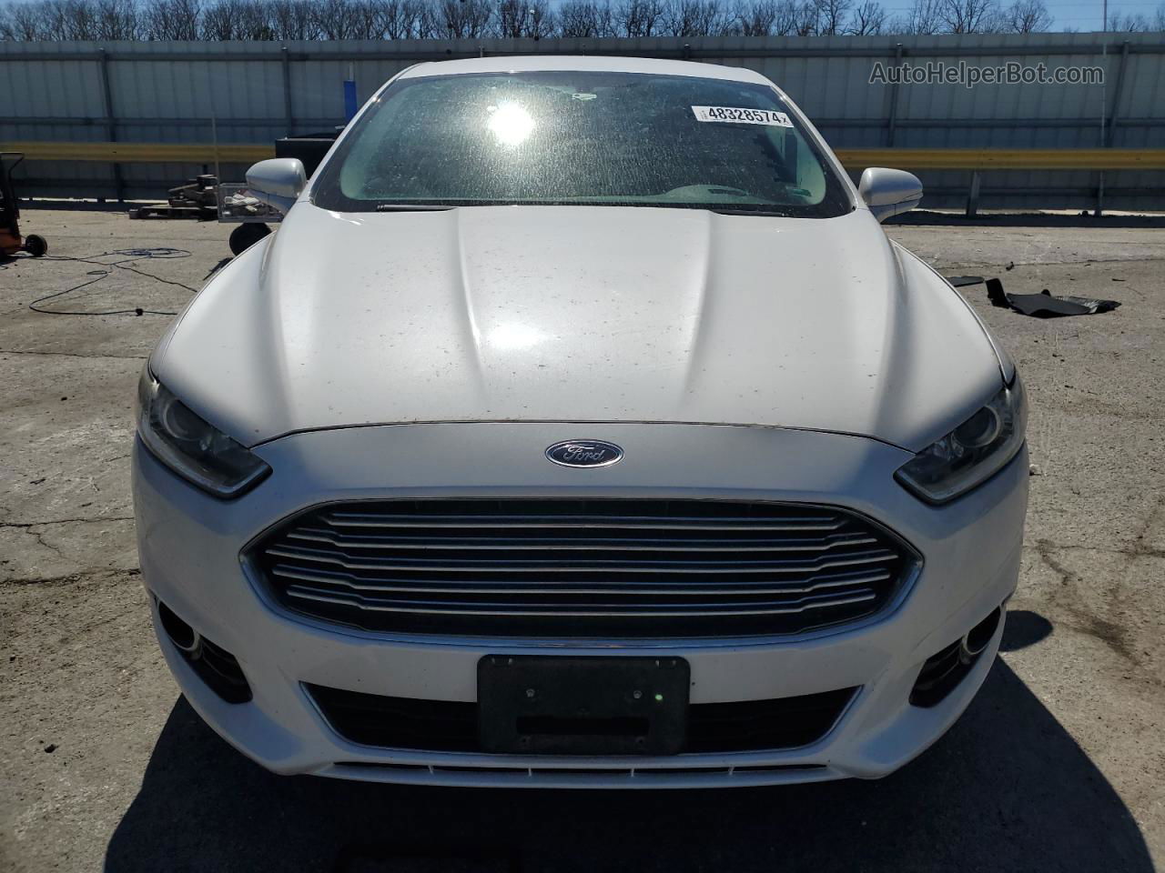 2013 Ford Fusion Titanium Белый vin: 3FA6P0K93DR142145