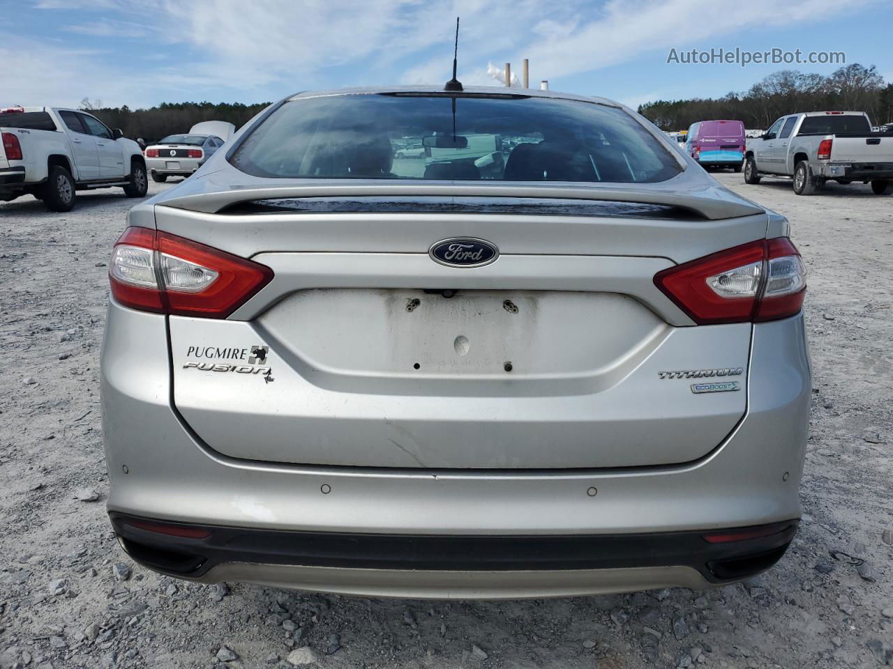 2013 Ford Fusion Titanium Silver vin: 3FA6P0K93DR168390