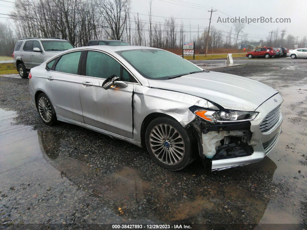 2013 Ford Fusion Titanium Silver vin: 3FA6P0K93DR250989