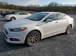 2014 Ford Fusion Titanium White vin: 3FA6P0K93ER205746