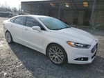 2014 Ford Fusion Titanium White vin: 3FA6P0K93ER205746