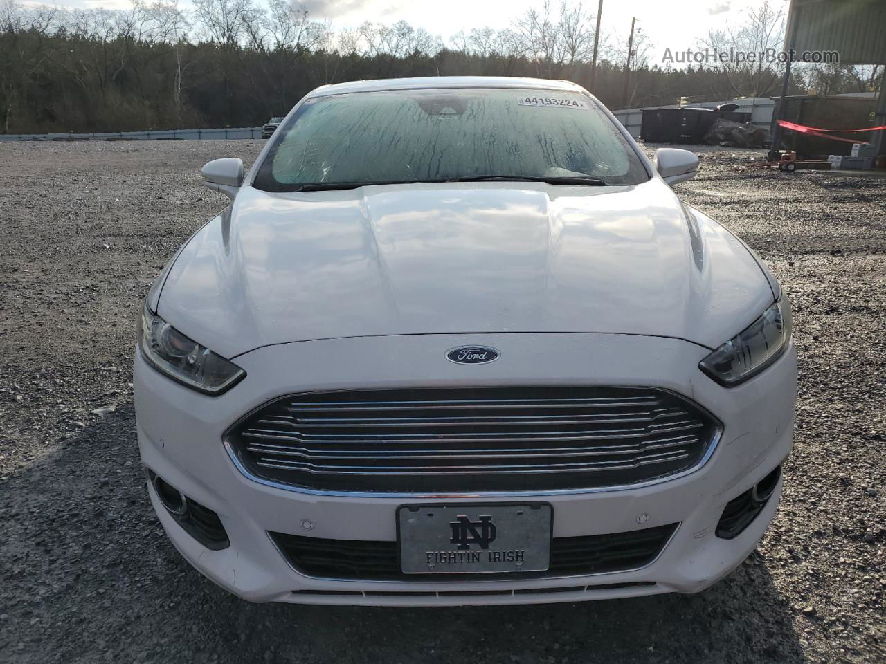 2014 Ford Fusion Titanium Белый vin: 3FA6P0K93ER205746