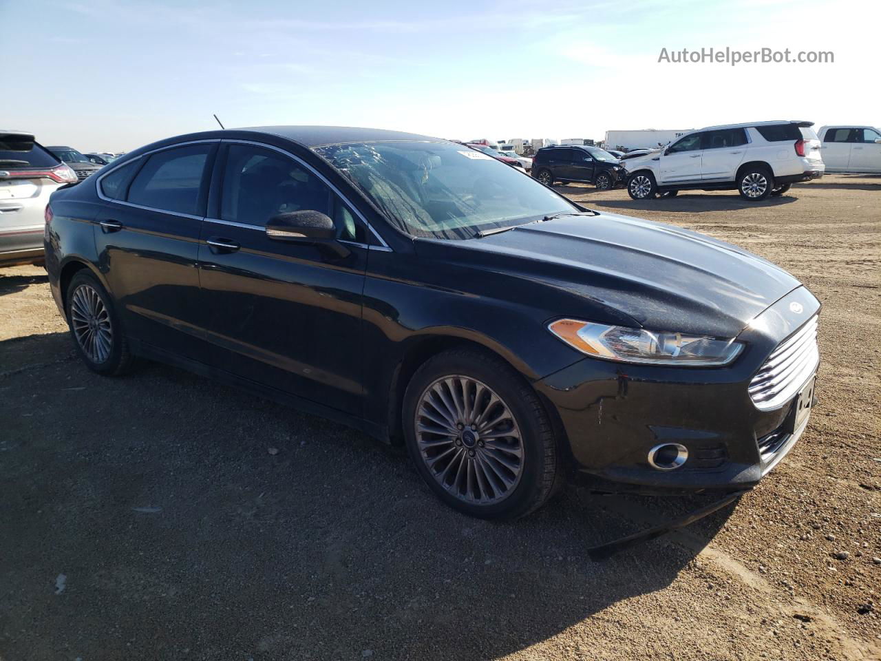 2014 Ford Fusion Titanium Black vin: 3FA6P0K93ER270970