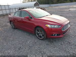 2016 Ford Fusion Titanium Red vin: 3FA6P0K93GR337313