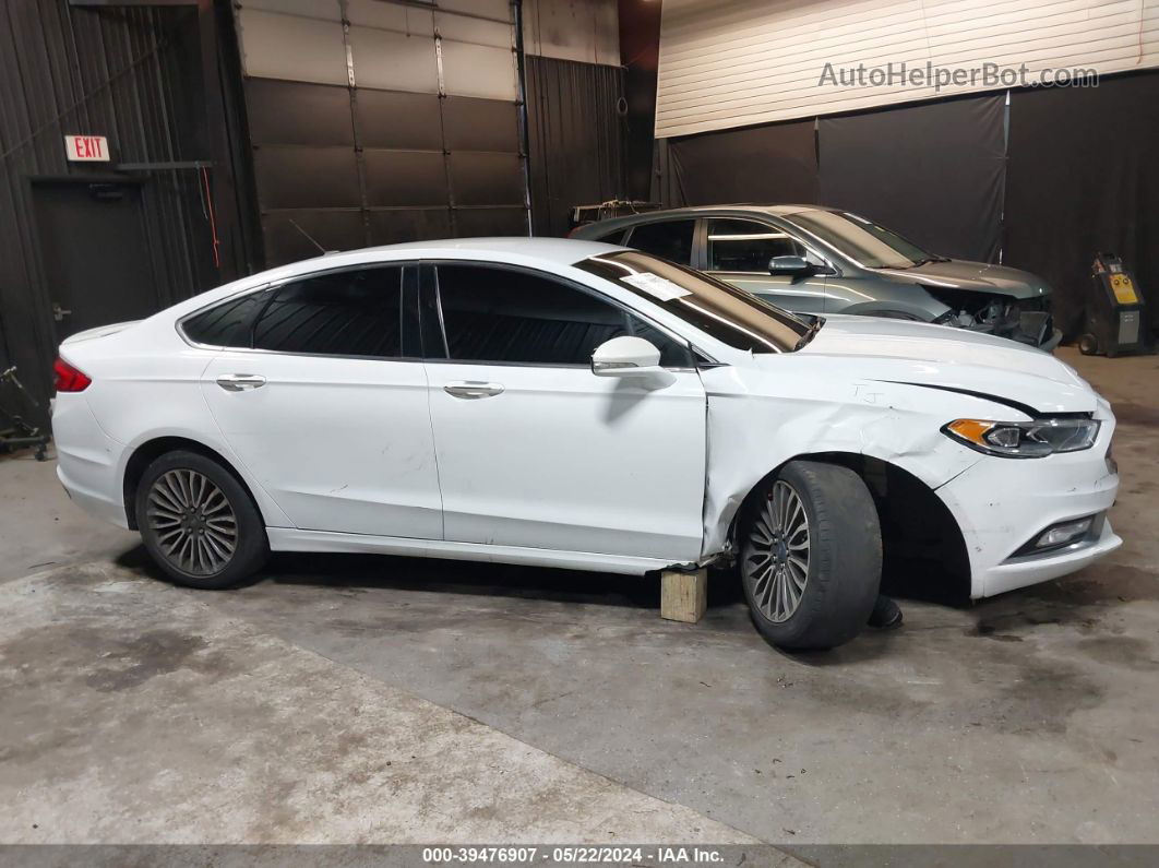 2017 Ford Fusion Titanium Белый vin: 3FA6P0K93HR237584