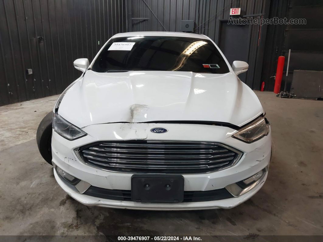 2017 Ford Fusion Titanium Белый vin: 3FA6P0K93HR237584