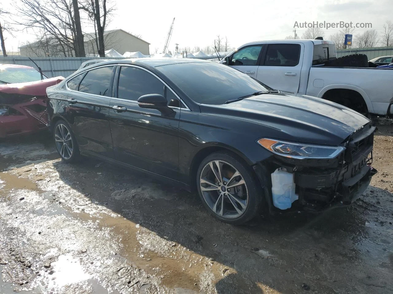 2019 Ford Fusion Titanium Black vin: 3FA6P0K93KR252786