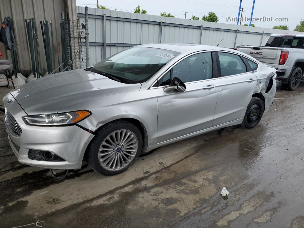 2013 Ford Fusion Titanium Silver vin: 3FA6P0K94DR190026