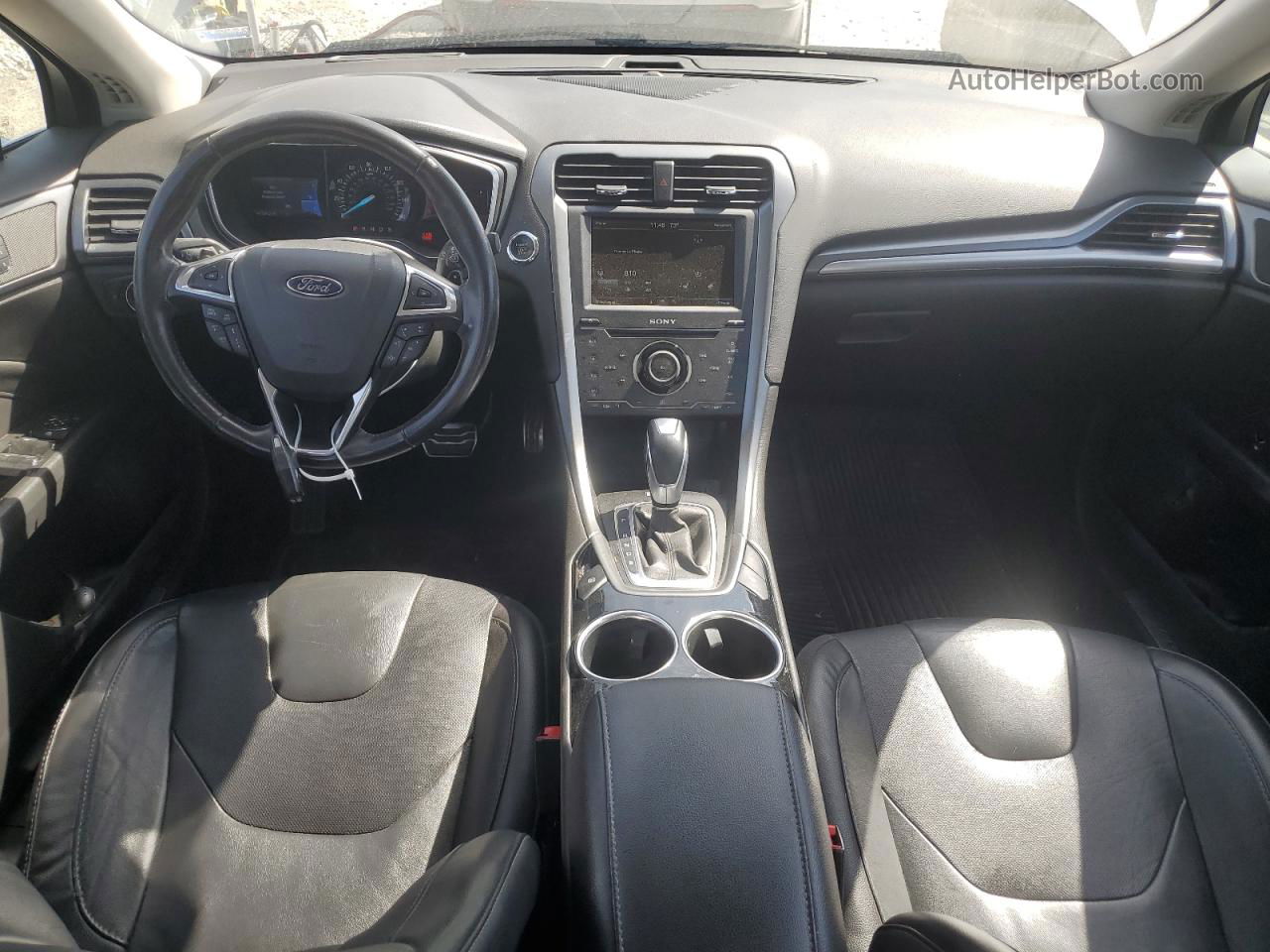 2013 Ford Fusion Titanium Серый vin: 3FA6P0K94DR271947