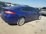 2014 Ford Fusion Titanium Синий vin: 3FA6P0K94ER140437