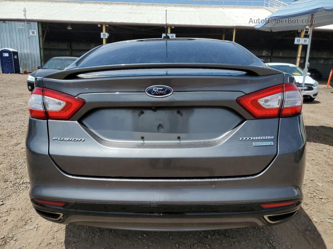 2014 Ford Fusion Titanium Gray vin: 3FA6P0K94ER186804