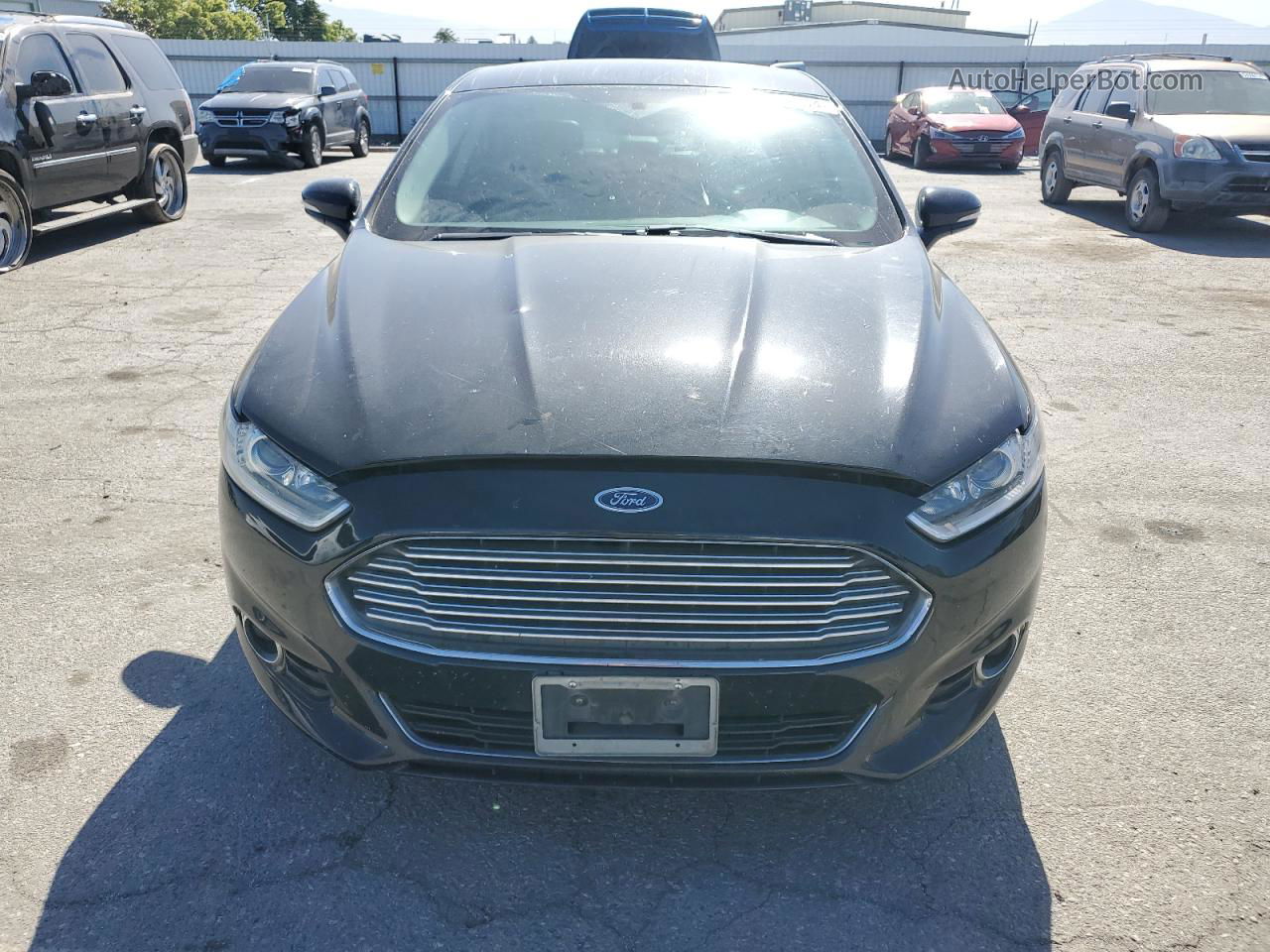 2014 Ford Fusion Titanium Black vin: 3FA6P0K94ER367093