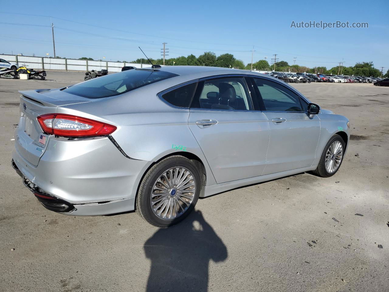 2014 Ford Fusion Titanium Silver vin: 3FA6P0K94ER392480