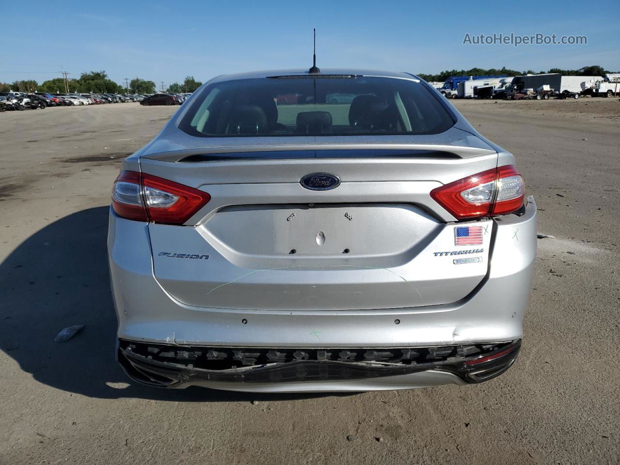 2014 Ford Fusion Titanium Silver vin: 3FA6P0K94ER392480