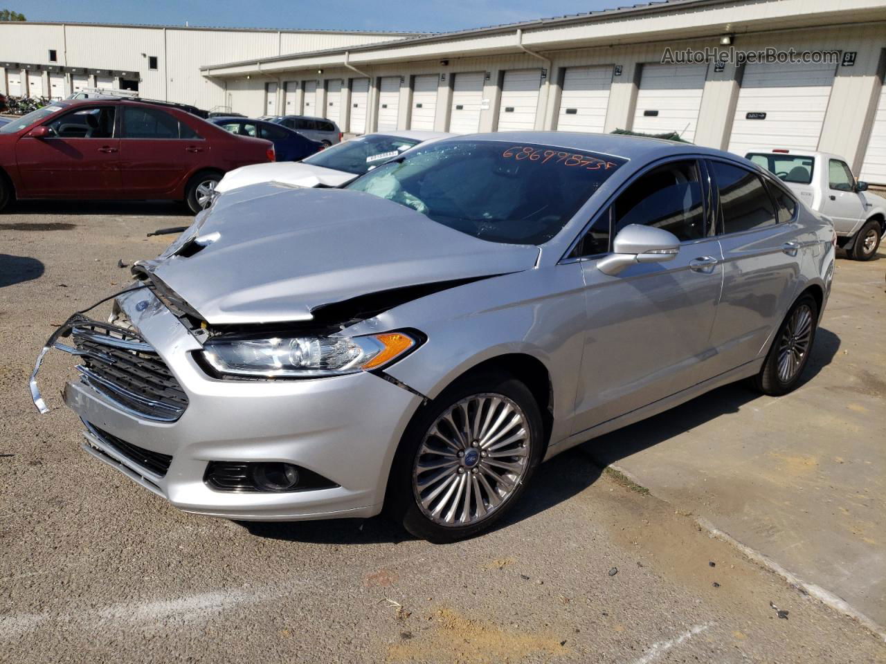 2016 Ford Fusion Titanium Silver vin: 3FA6P0K94GR151439