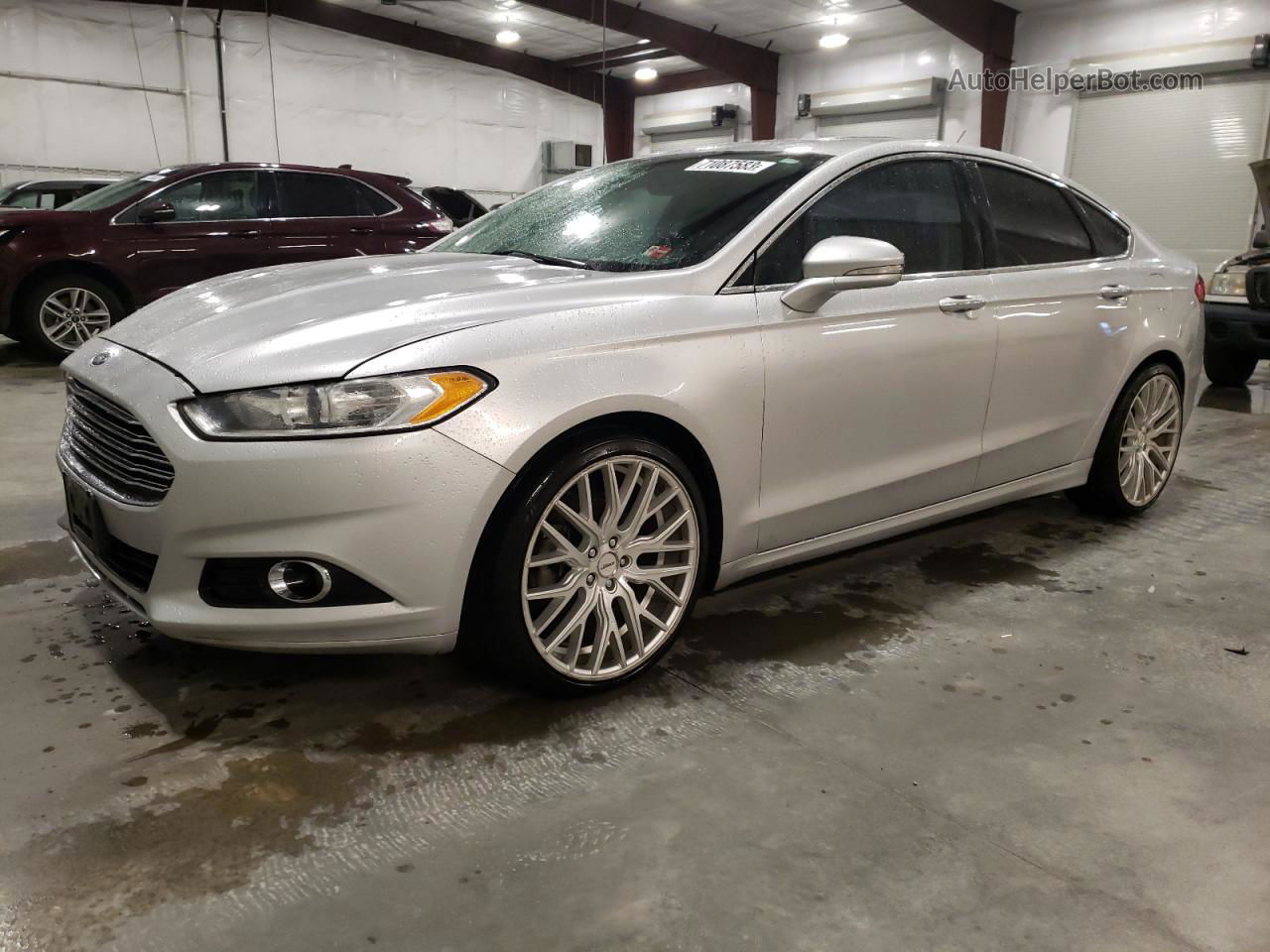 2016 Ford Fusion Titanium Серебряный vin: 3FA6P0K94GR174798