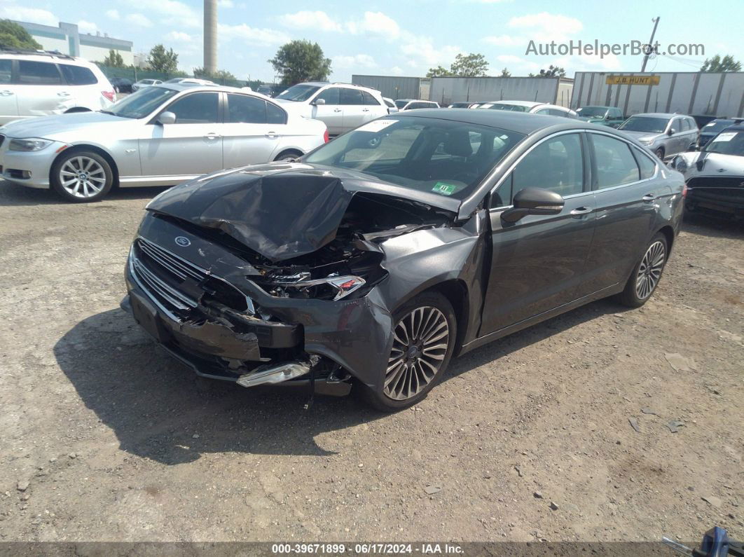 2017 Ford Fusion Titanium Gray vin: 3FA6P0K94HR107104