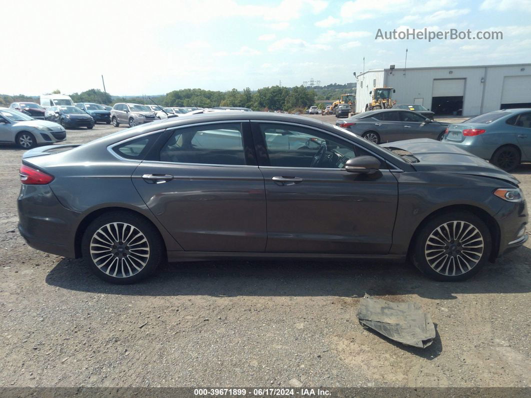 2017 Ford Fusion Titanium Gray vin: 3FA6P0K94HR107104