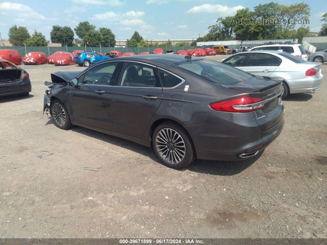 2017 Ford Fusion Titanium Gray vin: 3FA6P0K94HR107104